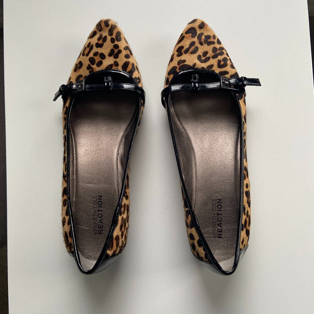 NWOT Kenneth Cole Reaction Leopard Flats